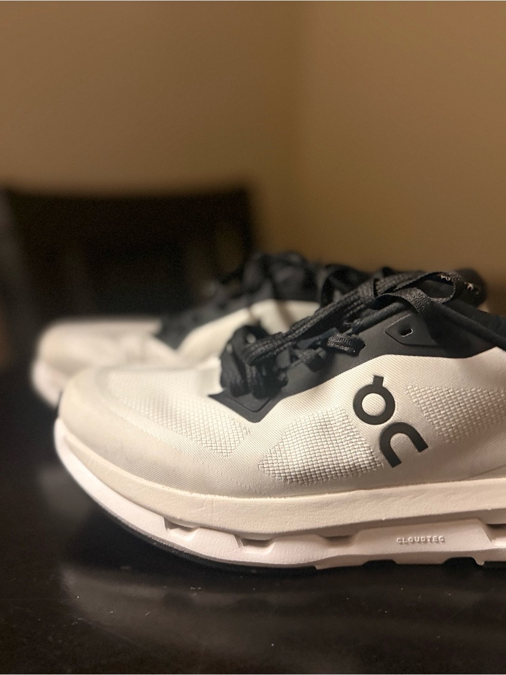 On Running Cloud Running Shoes in White/Black